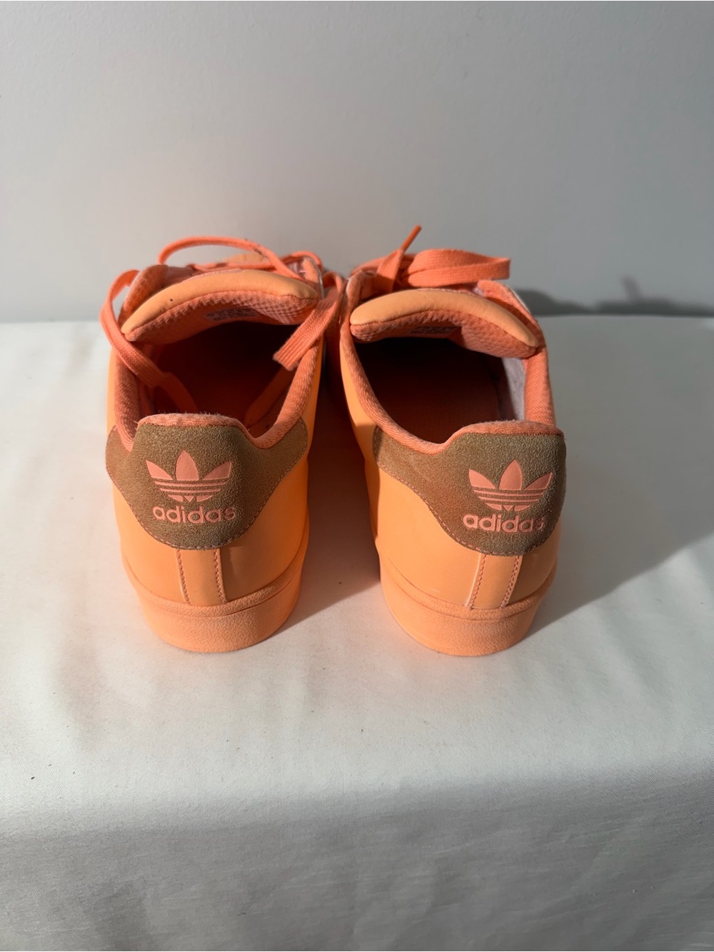 Adidas Superstar Adicolor “Sun Glow”Model Orange Reflection Sneaker Men Sz 12 - Picture 4 of 6